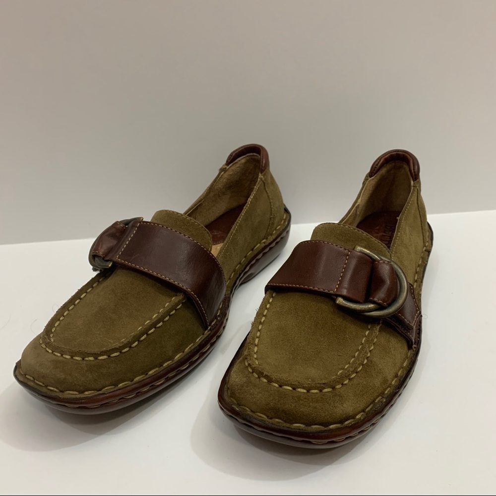 Born suede and leather loafers